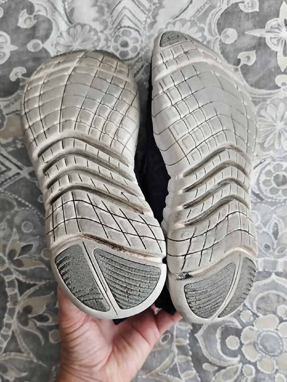 Nike Black Athletic Shoes with White Swoosh